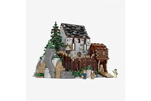 BlueBrixx Pro 108628 – Burg Blaustein (mini blocks), 5502 Klemmbausteine, BlueBrixx Burg Blaustein Set Geschenk für Architektur und Mittelalter Fans, Standardsteine, Bausteine der Burg Blaustein-Serie