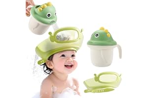 Baby Hair Washing Shield, Adjustable Bath Visor with Rinse Cup, Water Flow Control Cap for Newborn Infant Bathtime, Soft Bathing Accessories for Boys Girls, Baby Shower Essentials Must Haves