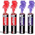 EXCLUSIVE ONLINE Pack of 4 Ring Pull Smoke Grenades with Ideal for Paintball Weddings Photoshoots & Special Effects, 2 Mixed Colour Pack (2 Red & 2 Purple)