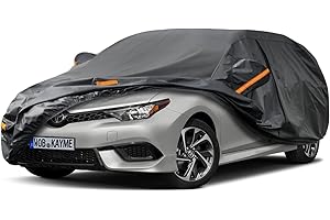 Kayme 7 Layers Car Cover Waterproof Breathable, Custom Fit Toyota Corolla Hatchback (1999-2024), Outdoor Full Cover Sun Rain Dust All Weather Protection. Shipping From European Warehouse.