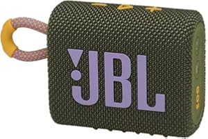 JBL GO 3 - Altavoz inalámbrico portátil con Bluetooth, resistente al agua y al polvo (IP67), hasta 5h de reproducción con son