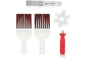 HUDIEPAN 4 Pièces Peigne à Ailettes, Peigne de Climatiseur, Peigne Condenseur Climatiseur, AC Ailette Peigne, Peigne à Ailettes en Acier Inoxydable, Radiateur à Ailettespour Nettoyer Le Radiateur, évaporateur