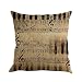 Produktbild Yvelands Musiknote Malerei Leinen Kissenbezug Dekokissen Fall Sofa Home Decor