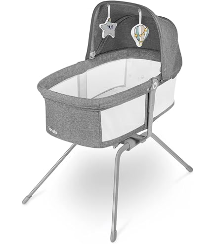 Culla Con Cappotta WALDIN XXL Con Ruote - Tessuto Bianco, Telaio Bianco, Certificata EN 1130, Garanzia 2 Anni - Foto 12