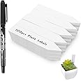 100 PCS Plastic Plant Labels Reusable Garden Plant Tags,Reusable Plants Name Labels for Outdoor Indoor Plants (2×10cm),