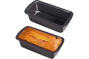 SDFLKAE Lot de 2 moules à pain, en acier inoxydable, 19 x 9 x 6 cm, petits, rectangulaires, avec revêtement anti-adhésif, pour four, friteuses à air chaud Ninja
