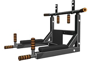 AJX PUSH THE LIMITS AJX Double function Pull up bar stand wall mounted pullup and dip station bars outdoor mount traction door multi gyms for home stations workout pull-up for strength training