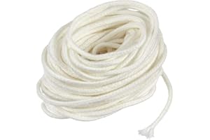 The Norfolk Candle Company OIL LAMP ROUND & FIBREGLASS CORED WICK - 4mm X 3 METRE