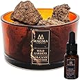 Lava Stone Diffuser - Volcanic Rocks Essential Oils Diffuser - Wild Gardens Home Fragrance - Long Lasting Organic Aroma Stones - Magma London