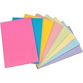 Agoer 400 Sticky Notes, 100 x 150 mm, Pack of 8 Large Colorful | Reusable Sticky Notes Bookmark Page Marker for Office Study