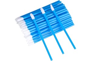 ATENNY 100 Pcs Lip Brush Lip Brushes Lip Wands Lipstick Applicator Lip Gloss Brushes Lipstick Wands Applicators Perfect for Lips, Eyes and Makeup Application(Blue)
