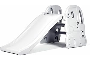 HOOGA PLAYROOM Kids Slide Childrens Indoor Outdoor Slide Play Area Toy (Car (Grey))