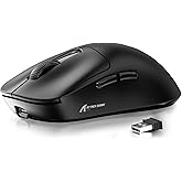ATTACK SHARK X3 49g SUPERLIGHT Mouse, PixArt PAW3395 Gaming Sensor BT/2.4G Wireless/Wired Gaming Mouse, Set Up to 6 26000