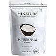 Purified Alum Powder ( Potassium Alum Powder )(phitkari) by mi Nature | 100g( 3.5 oz)| 100% Only Alum Powder | Nothing Added