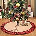 Produktbild Asommet Weihnachtsbaumdecke, Tannenbaum Decke, Christmas Tree Skirt, Baumdecke, Baumteppich (Plaid Ruffles)