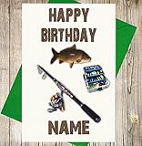 Angeln Tackle Personalisierte Geburtstagskarte – Jeder...