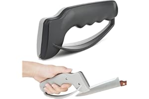 JOYRAY Portable Knife Sharpener | Black Carbide Steel Blade Cutter Sharpens Mini Handheld Pocket Sharpening Tools for Home Outdoor Knives Garden Pruning Shears Household Kitchen Cutters Working Scissors