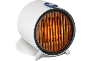 Anluomafuy Calefactor Electrico Portatil, Calefactor Electrico Bajo Consumo, Protección Contra Sobrecalentamiento & Temperatura Constante, Calefactor Compacto Para Casa, Habitaciones y Oficinas
