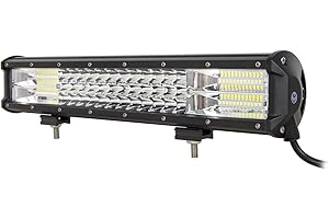 ‎AUXTINGS AUXTINGS 18 Zoll 252W dreireihiger LED Arbeitslicht Bar Autoscheinwerfer Offroad Flutlicht Scheinwerfer 6000K imprägniern IP67 Arbeits-Licht 12V 24V