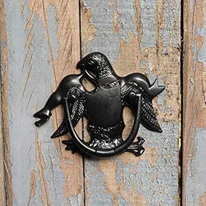 CASADECOR Eagle Head Metal Hardware Door Knocker for Home Decor Ring Furniture Handle Hardware