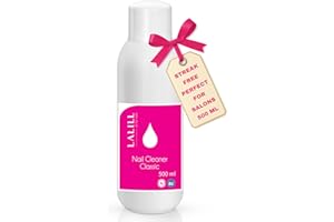LALILL Cleaner Limpiador Uñas 500ml - Desengrasante de Uñas para Geles, Híbridos y Nail Brush - Nail Cleaner Degreaser - Potente Desinfección, Destruye Bacterias, Capa de Sudor, Manicura