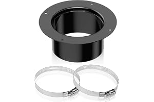 Kanalanslutning fläns, 120 mm väggflänsanslutning med 2 slangklämmor, svetsfläns, rak rörfläns, fläns slangadapter för frånlu