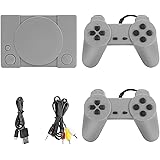 LINGSFIRE Retro Game Console, PS1 Mini Game Console with 851 Built in Games, Red And White 80s Classic Games Console with 2 P