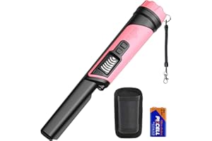DR.ÖTEK Metal Detector Pinpointer, IP68 Fully Waterproof Handheld Pin Pointer with LCD Screen, Innovative Interference Cancellation Function, Higher Sensitivity, 3 Modes, Great for Gold, Coins,Pink