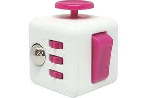 DANIO 6 Sides Fidget Toys Cube Stress Anxiety Relieve Toy Great for Children and Adults with Autism (Black)