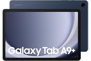 Samsung Galaxy Tab A9+ Android Tablet, 128GB Storage, 6GB Ram, Large Display, 3D Sound, Navy, 3 Year Extended Warranty (UK Version)