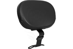 HARVARDS CHROME Adjustable Driver Rider Backrest Quick Release for Harley Softail Models Fatboy Heritage 2018-2022 Gloss Black