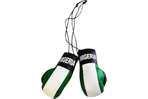 Nigeria Flag Mini Boxing Gloves for Cars or Home