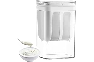 ETOFIXEE Griechischer Joghurt Sieb,Joghurt Sieb mit Deckel,1800ML Wiederverwendbarer Joghurtfilter für Herstellung Dicker Griechischer Joghurt Sojabohnenmilch