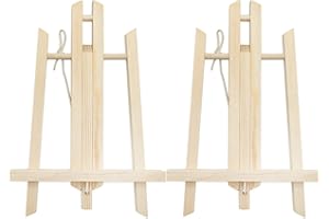 SZCXDKJ Chevalet Peinture 30cm Haut, Réglable En Hauteur & Pliant, Mini En Bois Pour Enfant, Petit Tableau