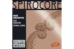 Thomastik Einzelsaite für Kontrabass 3/4 Spirocore - G-Saite Spiralkern, Chrom umsponnen, Orchesterstimmung, mittel