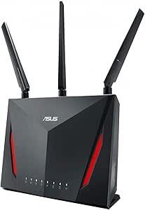 Asus RT-AC86U Home Office Router (Ai Mesh WLAN System, WiFi 5 AC2900, Gaming Engine, Gigabit LAN, App Steuerung, AiProtection, USB 3.0, VPN, PPTP, OpenVPN)