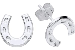 DESIGNER INSPIRATIONS BOUTIQUE Cute Sterling Silver Stud Earrings/Pair of Ear Studs for Women Teenager Children Childs Girls Kids - 925 Sterling Silver