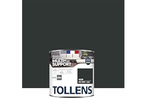 Tollens Peinture extérieure multisupport - Ultra résistante Haute qualité - Satin - Noir - 0,5L = 7m2