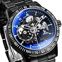 Alienwork IK Herren-Automatikuhr Glasbod...