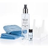 Professional LP Record Cleaner Solution : Antistatic Vinyl Record Restoration & Cleaning Kit (250ml) with Stand, Supersoft Mi