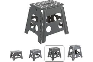 Arregui TB-032-G Tabouret Pliant Multiusage, Marchepied, 32 cm de hauteur, gris