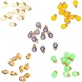 Embroiderymaterial Bead Dangle Charms with Rhinestones Ring For Jewellery Making, 5 Color Combo, 50 Pieces