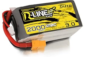TATTU bateria lipo 4S 2000mAh 130C 14.8V con XT60 Conector para FPV Racing RC Quadcopter Helicóptero Avión Multimotor Hobby DIY
