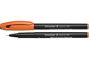 Schneider Topliner 967 cienkopis (grubość kreski 0,4 mm) 1 sztuka pomarańczowy, 196706