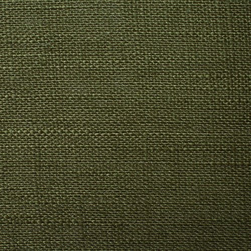 Leinen Naturell – 100% pures Leinen – körnige Leinenstruktur- weicher Fall – vorgewaschen – Stoff, Meterware (dunkelgrün) - 2
