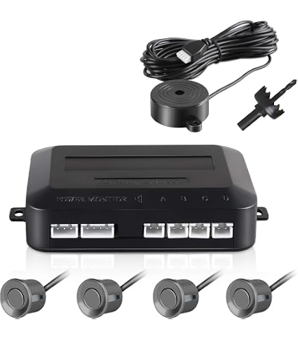 Kit Radar Di Parcheggio Con 4 Sensori E Allarme Acustico – Rilevamento 30-250cm, Sega A Tazza Inclusa, Facile Installazione - 3