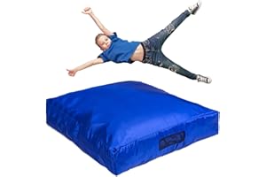 Foamma Crash Pad 8" x 36" x 36" (8" Thick x 3 ft x 3 ft) - Sensory Pad with Foam Blocks for Kids and Adults with Water-Resistant and Washable Cover