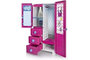 Nancy - Armario De Ensueño, Armario con Luz y Perchas, para Niños y Niñas a Partir de 3 Años, Multicolor, (Famosa 700015137)