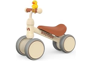MHCYLION Bicicleta sin Pedales para niños a Partir de 1 año de Equilibrio, Juguetes Bebes 1 Año, Bici Bebe con 4 Ruedas para bebés de 10 a 24 Meses, Pimera Bicicleta para Niños y Niñas como Regalo