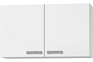 MMR Hängeschrank Küche Dallas, Küchenschrank, Oberschrank, 2-türig, 100 cm breit, Weiß